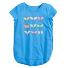 Girls 4-10 Jumping Beans&reg; Hi-low Graphic Tee, Size: 8, Med Blue
