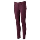 Juniors' Unionbay Uniform Skinny Pants, Teens, Size: 13, Red Other