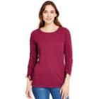 Women's Izod Ruched-sleeve Top, Size: Xxl, Purple