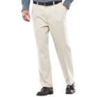 Men's Croft & Barrow&reg; Stretch Easy-care Classic-fit Pleated Pants, Size: 40x29, Lt Beige