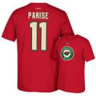 Men's Reebok Minnesota Wild Zach Parise Premier Tee, Size: Xl, Red