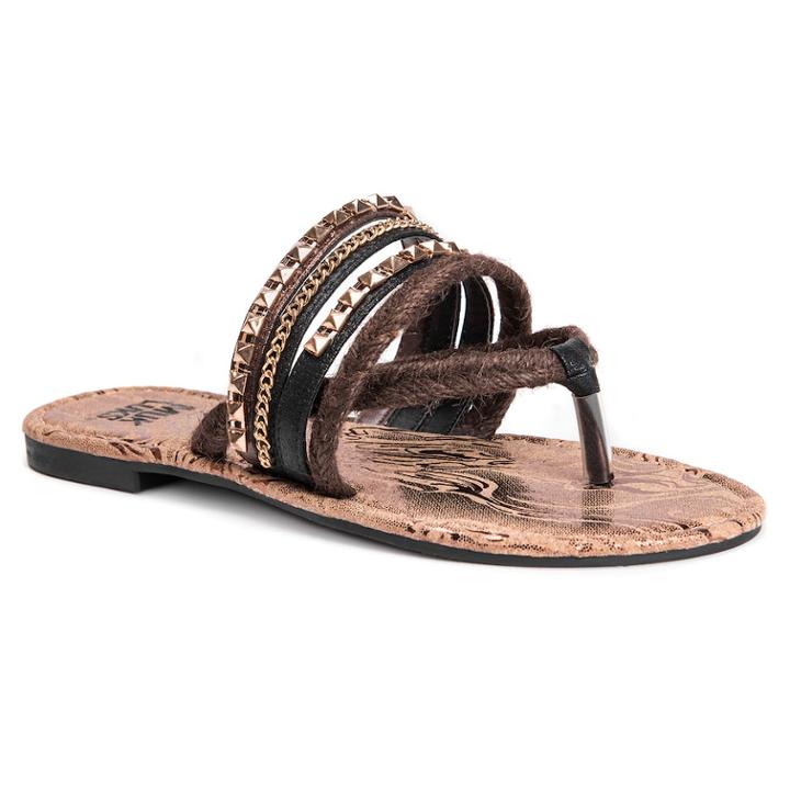 Muk Luks Emmy Women's Slide Sandals, Size: 6, Brown Gold