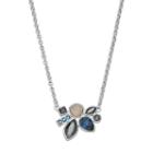 Simply Vera Vera Wang Cluster Necklace With Swarovski Crystals, Women's, Blue