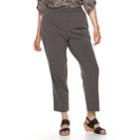 Plus Size Croft & Barrow&reg; Polished Pull-on Pants, Women's, Size: 24w Short, Grey