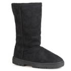Journee Collection Lug Sole Women's Midcalf Boots, Girl's, Size: Medium (6), Black