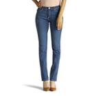Petite Lee Rebound Slim Fit Straight-leg Jeans, Women's, Size: 6 Petite, Blue
