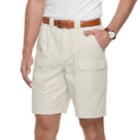 Men's Croft & Barrow&reg; Classic-fit Side-elastic 9.5-inch Cargo Shorts, Size: 33, Lt Beige
