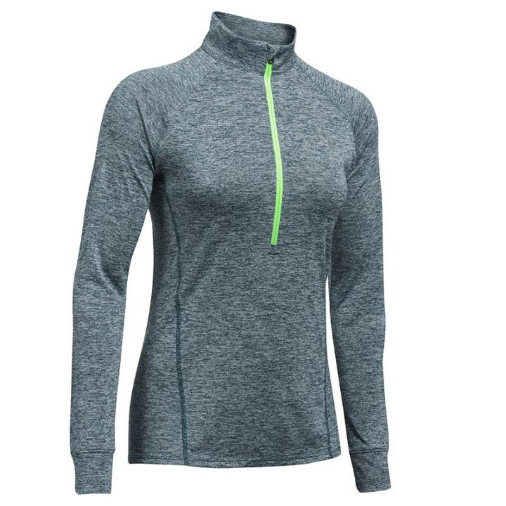 Women's Under Armour Tech 1/2 Zip Top, Size: Large, Brown Over