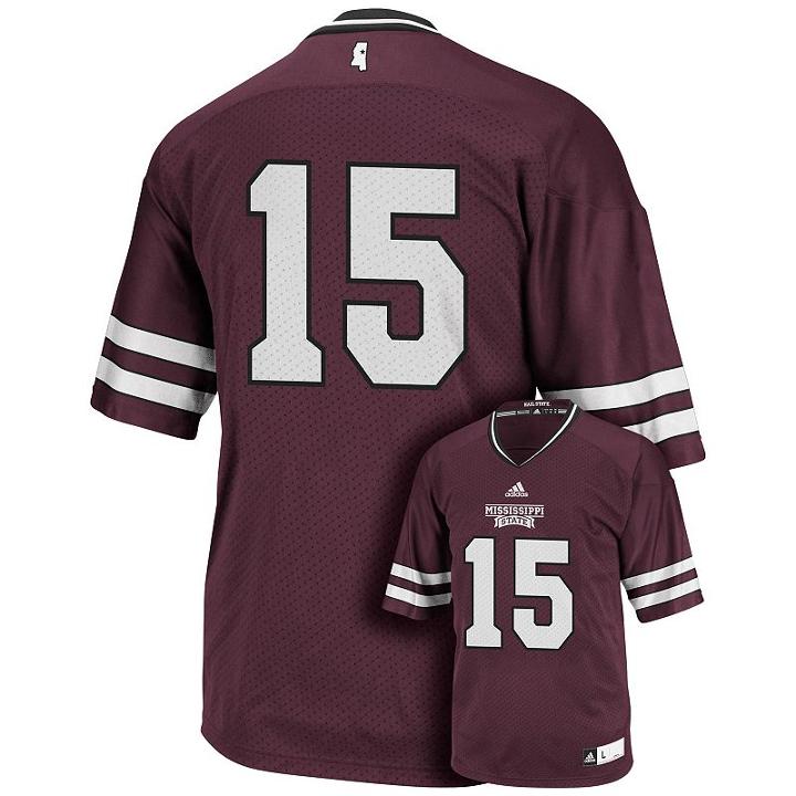 Men's Adidas Mississippi State Bulldogs Premier Replica Football Jersey, Size: Xxl, Drk Purple