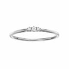 Lc Lauren Conrad 10k Gold Diamond Accent 3-stone Ring, Women's, Size: 8, White