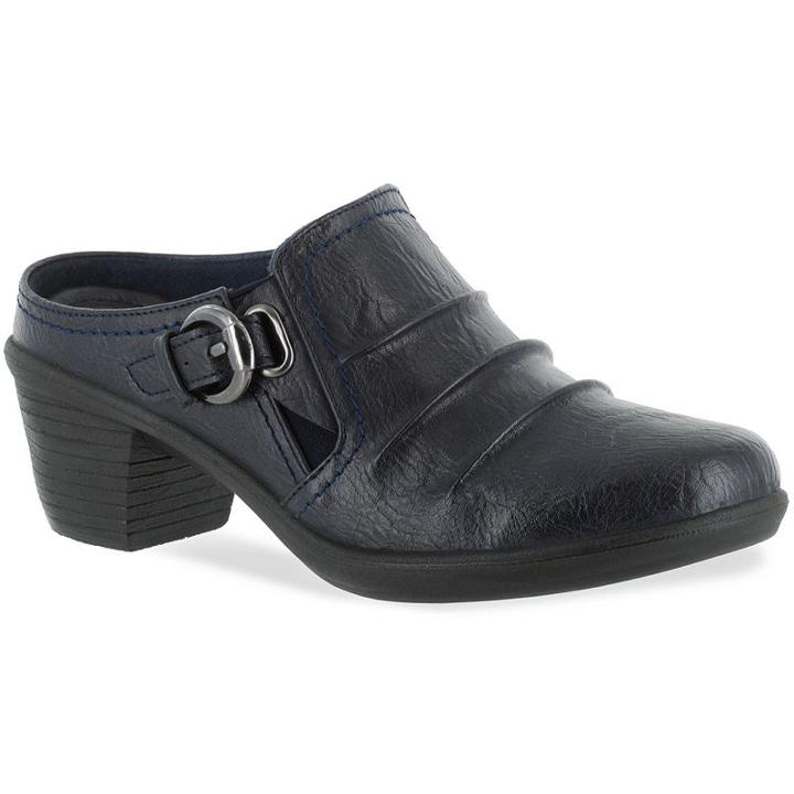 Easy Street Calm Women's Comfort Mules, Size: 8.5 N, Blue (navy)