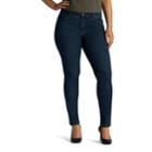 Plus Size Lee Rebound Slim Fit Skinny Jeans, Women's, Size: 18w Short, Dark Blue