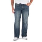 Men's Axe & Crown Relaxed Straight Jeans, Size: 34x32, Dark Blue