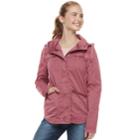 Juniors' So&reg; Hooded Jacket, Teens, Size: Large, Dark Pink
