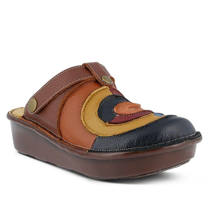 Spring Step Lollipop Women's Platform Clogs, Size: 36, Blue