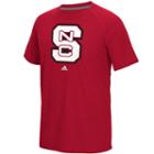 Men's Adidas North Carolina State Wolfpack White Noise Bar Tee, Size: Medium, Nst Red