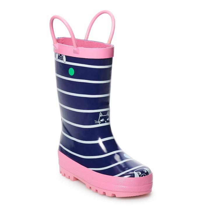 Carter's Bobbi Toddler Girls' Waterproof Rain Boots, Size: 7 T, Blue (navy)