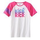 Girls 4-6x Adidas Triple Play Kick Raglan Tee, Size: 5, White