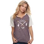 Juniors' Harry Potter Graphic Symbols Tee, Teens, Size: Large, White