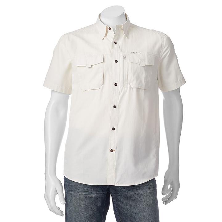 Men's Field & Stream Fishing Guide Button-down Shirt, Size: Xl, Natural