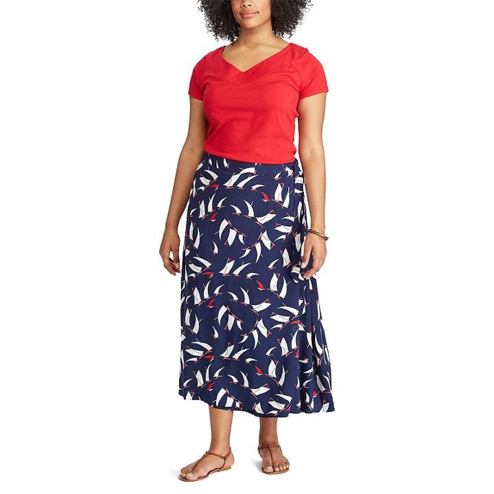 Chaps, Plus Size Wrap Maxi Skirt, Women's, Size: 2xl, Pink Ovrfl