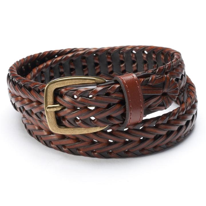 Boys 4-20 Chaps Braided Belt, Size: Medium, Brown