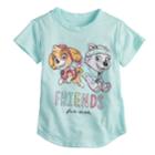 Baby Girl Jumping Beans&reg; Paw Patrol Skye & Everest Friends Graphic Tee, Size: 12 Months, Aqua Mist Snow