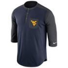 Men's Nike West Virginia Mountaineers Dri-fit Touch Henley, Size: Small, Ovrfl Oth