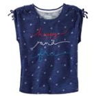 Girls 4-8 Oshkosh B'gosh&reg; Happy And Free Embroidered Graphic Tee, Girl's, Size: 12, Ovrfl Oth