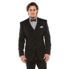 Men's Chaps Performance Classic-fit Wool-blend Comfort Stretch Suit Jacket, Size: 42 Short, Black