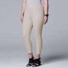 Plus Size Simply Vera Vera Wang Modern Ankle Pants, Women's, Size: 2xl, Silver
