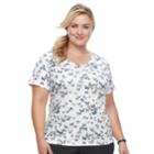 Plus Size Croft & Barrow&reg; Essential V-neck Tee, Women's, Size: 4xl, Light Blue