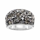 Confetti Black Crystal Dome Ring, Women's, Size: 8
