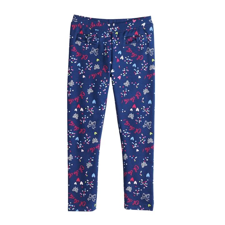 Disney's Fancy Nancy Girls 4-10 Oh La La Leggings By Jumping Beans&reg;, Size: 7, Dark Blue