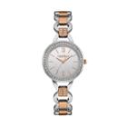 Caravelle New York By Bulova Women's Crystal Two Tone Stainless Steel Watch - 45l157, Multicolor