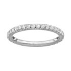 Sophie Miller Cubic Zirconia Sterling Silver Eternity Ring, Women's, Size: 7, White