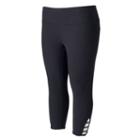 Plus Size Tek Gear&reg; Dry Tek Capri Workout Leggings, Women's, Size: 2xl, Black
