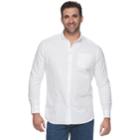 Big & Tall Sonoma Goods For Life&trade; Button-down Shirt, Men's, Size: M Tall, White