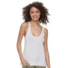 Juniors' So&reg; Pom-pom Hem Strappy Tank, Teens, Size: Large, White