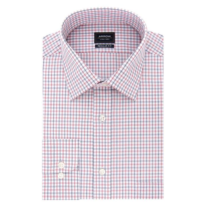 Men's Arrow Classic-fit Dress Shirt, Size: 2x-34/35, Brt Red
