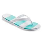 Tek Gear&reg; Women's Rugby Striped Flip-flops, Size: Small, Natural