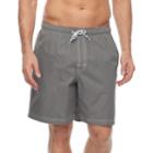 Men's Croft & Barrow&reg; Solid Swim Trunks, Size: Medium, Med Grey