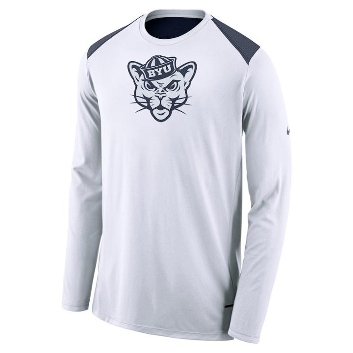 Men's Nike Byu Cougars Shooter Tee, Size: Xl, White