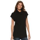 Women's Croft & Barrow&reg; High-low Cowlneck Sweater, Size: Xl, Black
