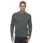 Men's Croft & Barrow&reg; Classic-fit Outdoor Slubbed Performance Tee, Size: Medium, Green