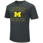 Men's Campus Heritage Michigan Wolverines Charcoal Tee, Size: Large, Black