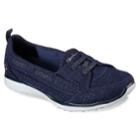 Skechers Microburst Flat Gore Women's Shoes, Size: 9.5, Blue (navy)
