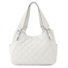 Apt. 9&reg; Brady Quilted Shopper, Women's, White