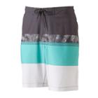 Men's Sonoma Goods For Life&trade; Colorblock Swim Trunks, Size: Xl, Green Oth