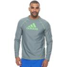 Men's Adidas Rash Guard Swim Tee, Size: Medium, Grey (charcoal)
